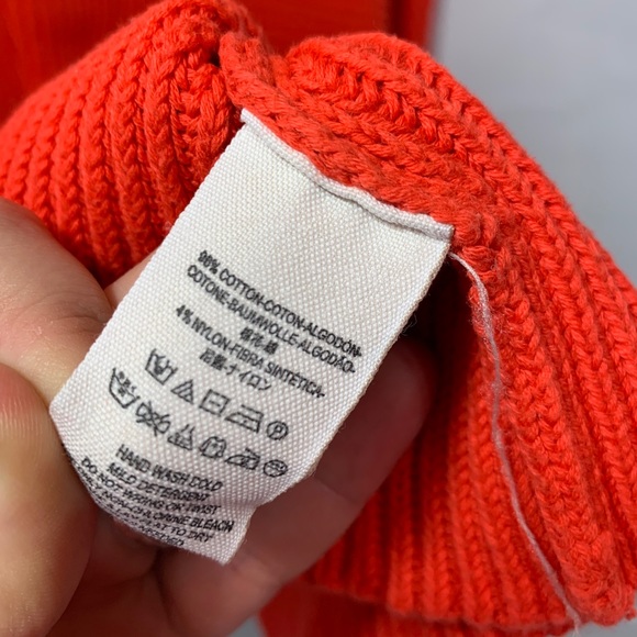 Free People coral asymmetrical pullover sweater - Picture 10 of 11